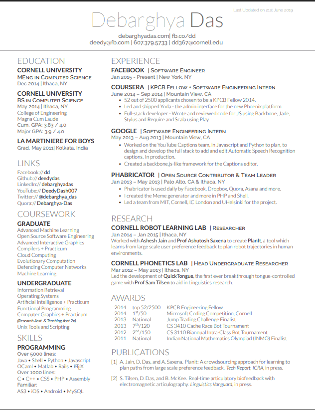 Executive resume template